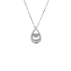 ダンシングストーンペンダント/ネックレス【K18WG・天然ダイヤモンド0.03ct】FTW-2147_18WG