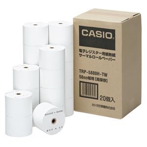 カシオ ロールペーパー20個入り TRP-5880H-TW