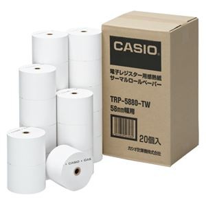 カシオ ロールペーパー20個入り TRP-5880-TW