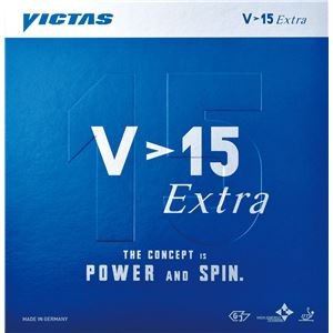 ヤマト卓球 VICTAS(ヴィクタス) 裏ソフトラバー V＞15 エキストラ 020461 ブラック MAX