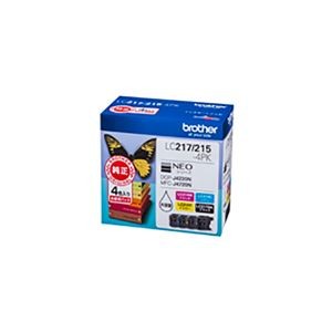 (業務用3セット) 【純正品】 BROTHER ブラザー インクカートリッジ/トナーカートリッジ 【LC217/LC215-4PK】 大容量 4色