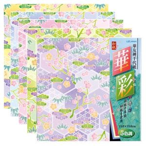 （まとめ） 菅公工業 華友禅千代紙 華彩 25枚入 ミ353 華松竹梅【×20セット】