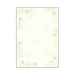 （まとめ） ササガワ 和柄用紙 和ごころ 10枚 4-1026 四つ葉【×20セット】