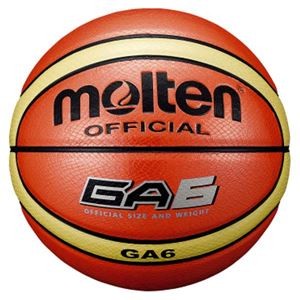 【モルテン Molten】 バスケットボール 【6号球】 オレンジ 人工皮革 BGA6 〔運動 スポーツ用品〕