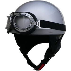 リード工業 （LEAD） ハーフヘルメット CR750 シルバー フリー