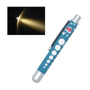 ソフトLEDミニペンライト（ラバー）【チューリップ　ブルーグレー】【２本セット】