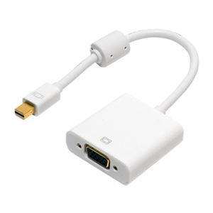 （まとめ） ミヨシ FullHD対応 miniDisplayPort-D-subアダプタ ホワイト DPA-2KDS／WH 【×3セット】