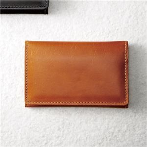 手塗りオイルレザー 名刺入 ブラウン K20614230