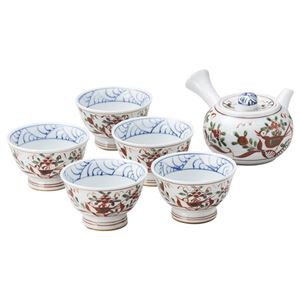 光玉窯 古伊万里写し絵急須茶器揃 K21005420
