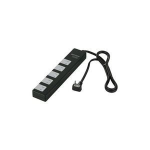 （まとめ） BUFFALO バッファロー 電源タップ 雷サージ防止／集中スイッチ付（10個口・1.5m） ブラック BSTAPSD21015BK 【×2セット】