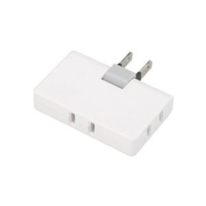 （まとめ） YAZAWA コーナータップ3個口ホワイト Y02ELPC300WH 【×10セット】
