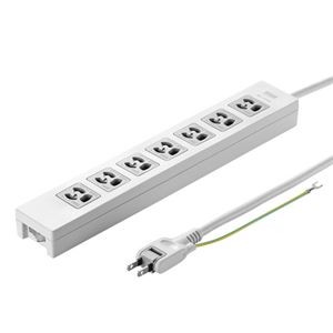 （まとめ） サンワサプライ 電源タップ TAP-F37-2ZSR 【×2セット】