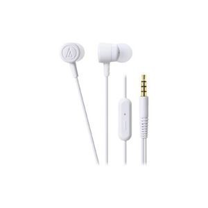 （まとめ） Audio-Technica オーディオテクニカ スマートフォン用インナーイヤーヘッドホン 「dip neon color」 （ホワイト） ATH-CKL220iS-WH 【×3セット】