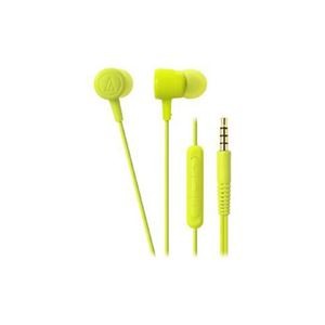 （まとめ） Audio-Technica オーディオテクニカ iPod／iPhone／iPad専用インナーイヤーヘッドホン 「dip neon color」 （ライトグリーン） ATH-CKL220i- 【×2セット】