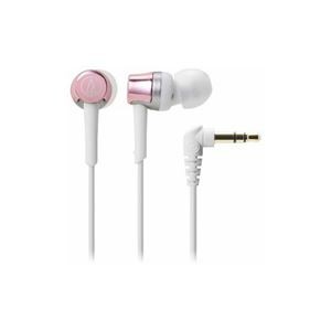 （まとめ） Audio-Technica オーディオテクニカ ATH-CKR30-PK ダイナミック密閉型カナルイヤホン（ピンク） 【×2セット】