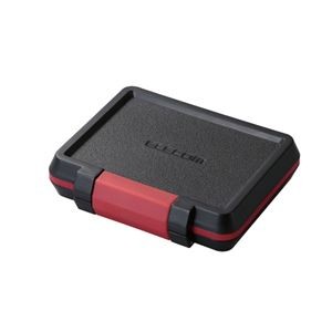 （まとめ） エレコム SD／microSDカードケース（耐衝撃） CMC-SDCHD01BK 【×5セット】