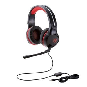 エレコム ゲーミングヘッドセット／両耳オーバーヘッド／4極ミニプラグ／50mmドライバ／極厚イヤーパッド／コントローラ付属／ブラック HS-G01BK