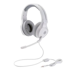 エレコム ゲーミングヘッドセット／両耳オーバーヘッド／4極ミニプラグ／50mmドライバ／極厚イヤーパッド／コントローラ付属／ホワイト HS-G01WH