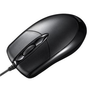 （まとめ） サンワサプライ 有線光学式マウス MA-130HUBK 【×3セット】