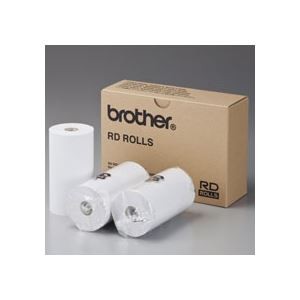 （まとめ）ブラザー RDロール レシート用紙幅102mm×長さ29.3m 直径58mm RD-M01J5 1パック(3ロール)【×2セット】