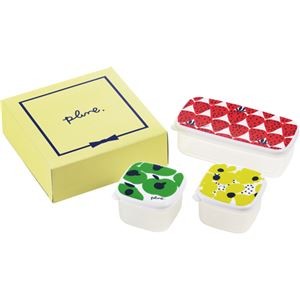 (まとめ) プルーン シール容器3点セット C4138547 【×5セット】