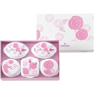 (まとめ) マリ・クレール 電子レンジ容器5点セット B8073580 【×3セット】