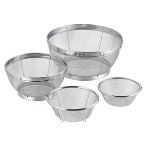 （まとめ） ステンレスザル4pcs K20203837 【×2セット】