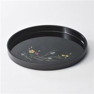 （まとめ） あきしの 丸盆 K20207830 【×2セット】