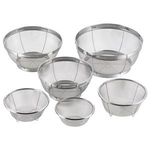 （まとめ） ステンレスザル6pcs K20403817 【×2セット】