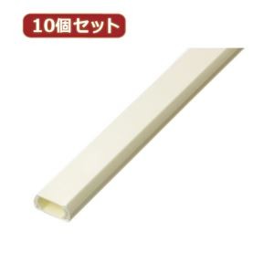 （まとめ）YAZAWA 10個セットテープ付モール 2号 1m オフホワイト FF2WX10【×2セット】