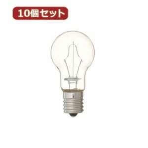 （まとめ）YAZAWA 10個セット 省エネクリプトンランプ25W型クリア P351722CX10【×2セット】