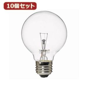 （まとめ）YAZAWA 10個セット ボール電球60W形クリア GC100V57W70X10【×2セット】