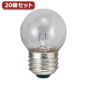 （まとめ）YAZAWA ベビーボール球 G40 E26 40W クリア10個セット G402640CX10【×2セット】