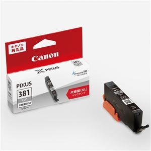 （まとめ）【純正品】 CANON 2331C001 BCI-381XLGY グレー【×5セット】