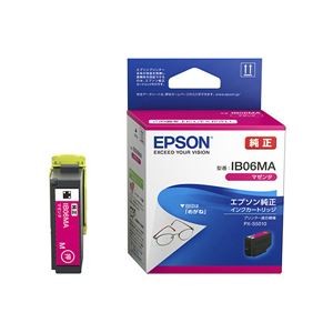 （まとめ）【純正品】 EPSON IB06MA インクカートリッジ マゼンタ【×5セット】