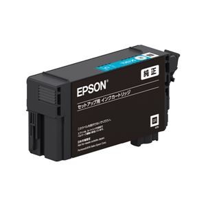 （まとめ）【純正品】 EPSON SC13CM インクカートリッジ シアン【×5セット】