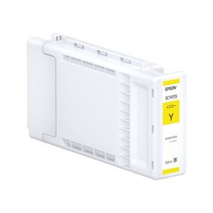 （まとめ）【純正品】 EPSON SC14Y35 インクカートリッジ イエロー【×3セット】