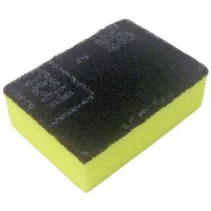 (まとめ）キクロン スポンジたわし キクロンC イエロー【×10セット】