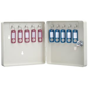 （まとめ）カール事務器 キーボックス コンパクトタイプ CKB-C10-I【×10セット】