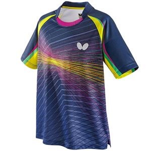 バタフライ（Butterfly） 卓球アパレル EREBAS SHIRT（エレバス・シャツ） 男女兼用 45430 ネイビー SS