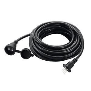 5個セット YAZAWA 防雨型延長コード1個口10mブラック H7RP1010BKX5