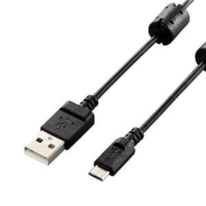 5個セット エレコム デジカメ用USBケーブル（microB） DGW-AMBF15BKX5