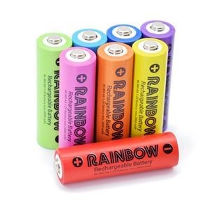 （まとめ）BP＆S RAINBOW 単3形8本パック BPS-3NIJI8P【×2セット】