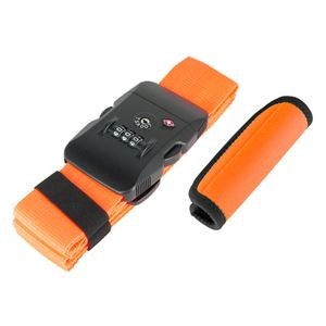 （まとめ）ミヨシ TSA対応スーツケースベルトグリップセット オレンジ MBZ-MZ03/OR【×2セット】