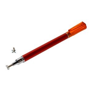 （まとめ）ミヨシ 先端交換式タッチペン 十字型タイプ レッド STP-L02/RD【×5セット】