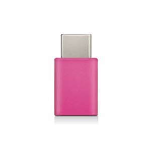 （まとめ）エレコム スマートフォン用USB変換アダプタ/USB（microBメス）-USB（Cオス）/ピンク MPA-MBFCMADNPN【×5セット】