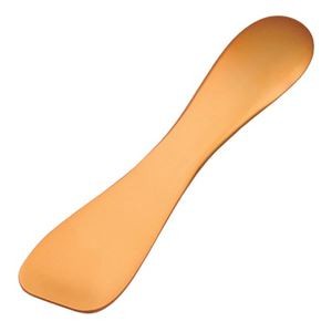 （まとめ）遠藤産商 アルミアイスクリームスプーン ゴールド 8114231【×5セット】