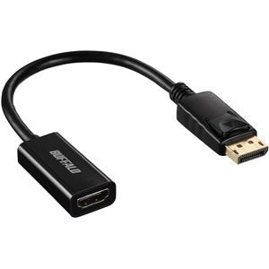 バッファロー（サプライ） DisplayPort-HDMI変換アダプタ ブラック BDPHDBK