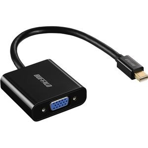 バッファロー（サプライ） Mini DisplayPort／Thunderbolt-VGA変換アダプタ ブラック BMDPVGBK