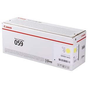 （まとめ）【純正品】CANON 3620C001 トナーカートリッジ059イエロー【×5セット】